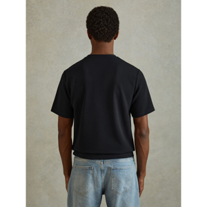 REISS WICK Textured Crew Neck T Shirt